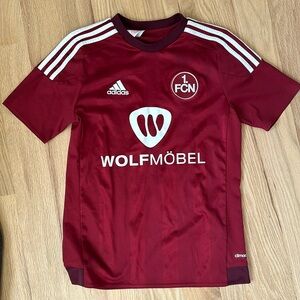 Adidas FCN.1 football/soccer jersey Nürnberg Der Club size EUR 164 US 11/12 yrs